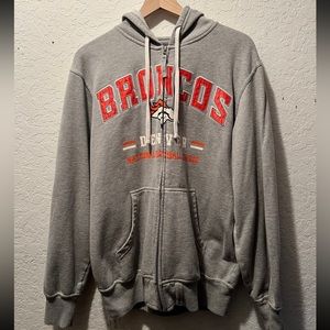 NFL Broncos Zip Up Hoodie